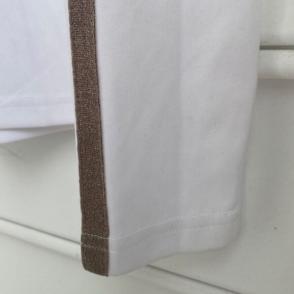 FERA Women's 1/4 Zip Pullover Skiwear Metallic Trim Apres -Ski Long Sleeve Top W - Picture 3 of 12